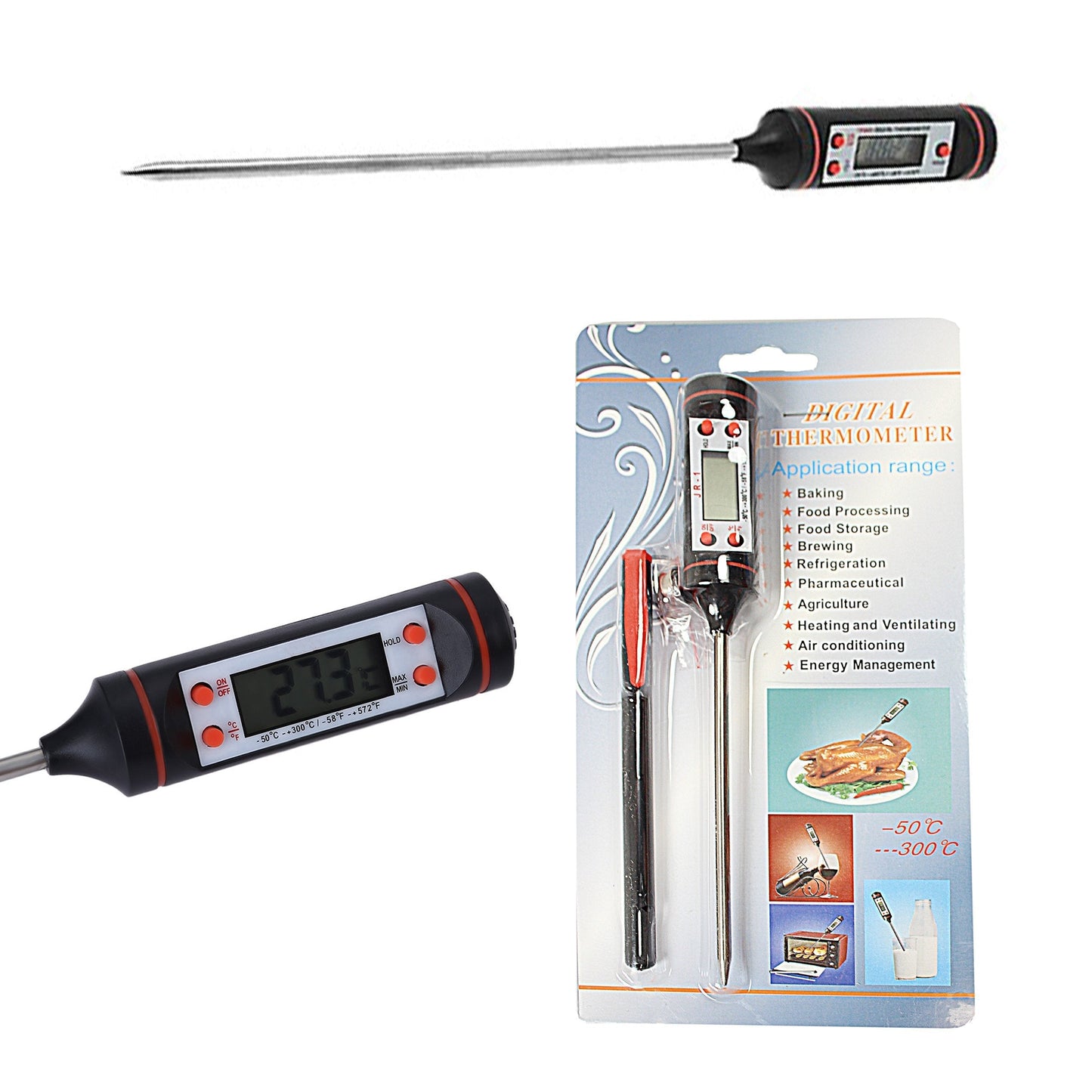 Digital Thermometer Ideal For Baking Temp Air Conditioning Heating And Cooling 4943 (Parcel Rate)