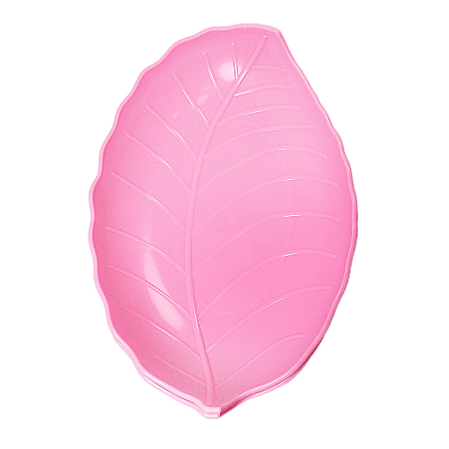 2 Pack Leaf Shaped Plastic Dish Tray Assorted Colours 29cm 3228 (Parcel Rate)