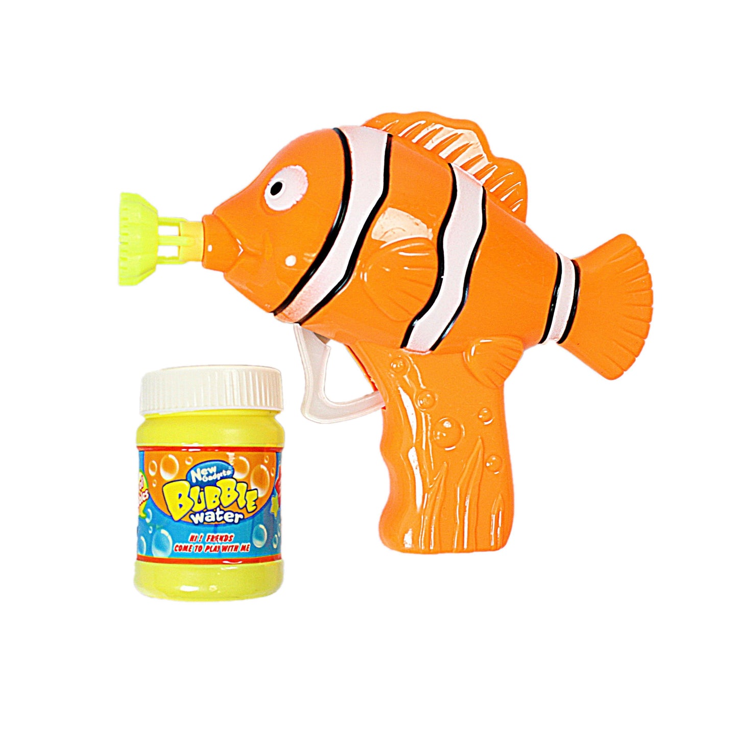 Dolphin Bubble Gun Plastic Assorted Colours 4559 (Parcel Rate)