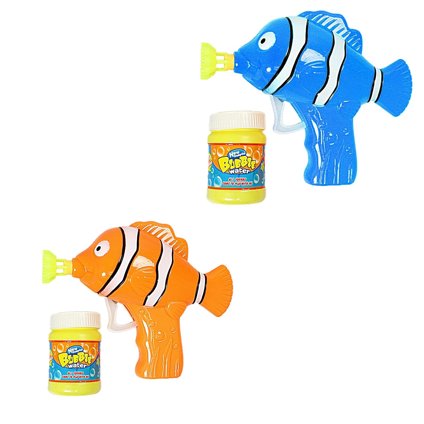 Dolphin Bubble Gun Plastic Assorted Colours 4559 (Parcel Rate)