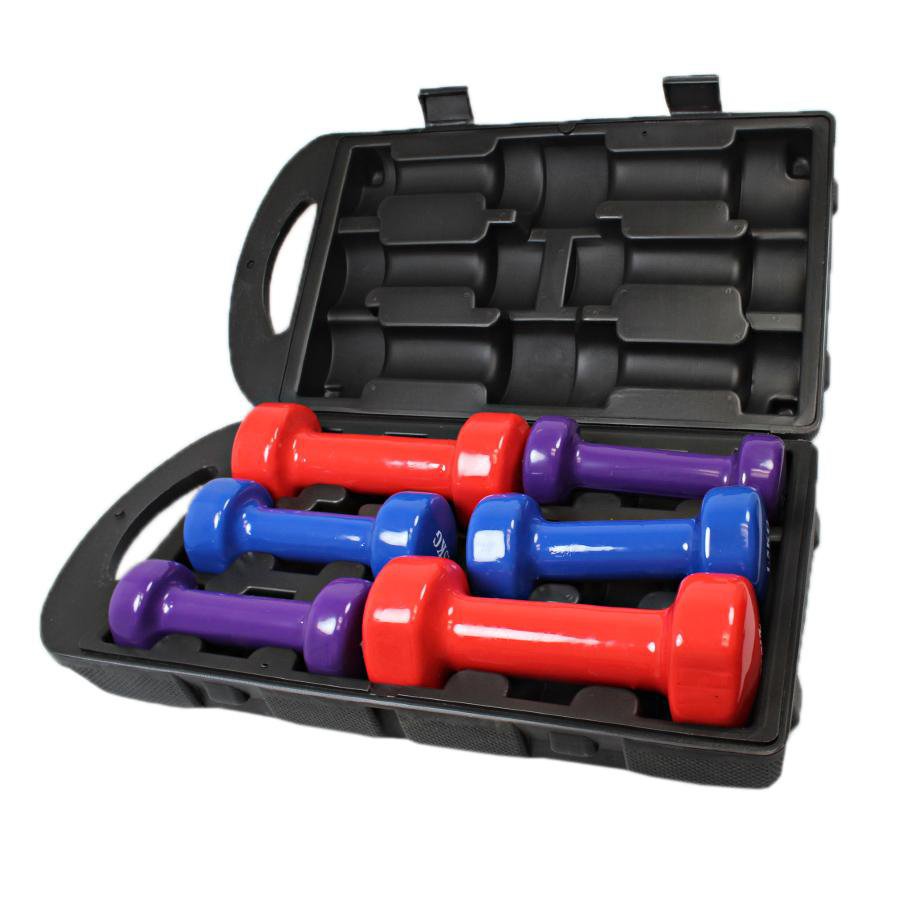 Vinyl Fitbell Set Dumb Bell Set 4587 (Parcel Rate)