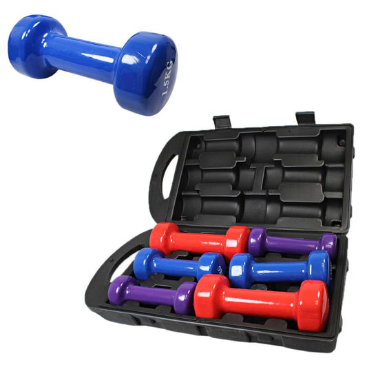 Vinyl Fitbell Set Dumb Bell Set 4587 (Parcel Rate)