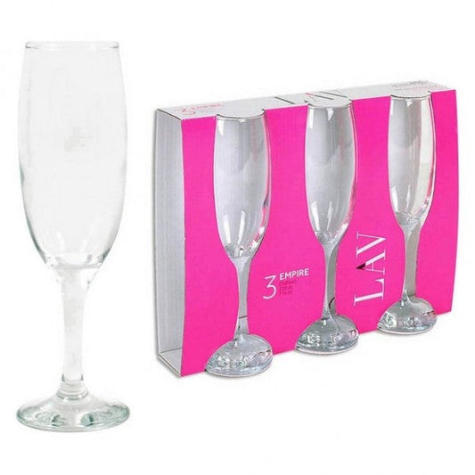3 Pc EMPIRE Glasses 220cc EMP541 (Parcel Rate)
