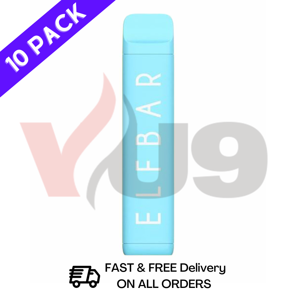 Elf Bar Blue Razz Pack of 10 Shisha Range Flavour Bulk Vape Supplier UK 