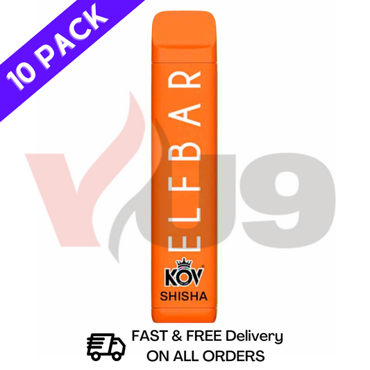 Elf Bar Cola Fizzy Pack of 10 Shisha Range Flavour Bulk Buy Today! Vape Supplier Manchester