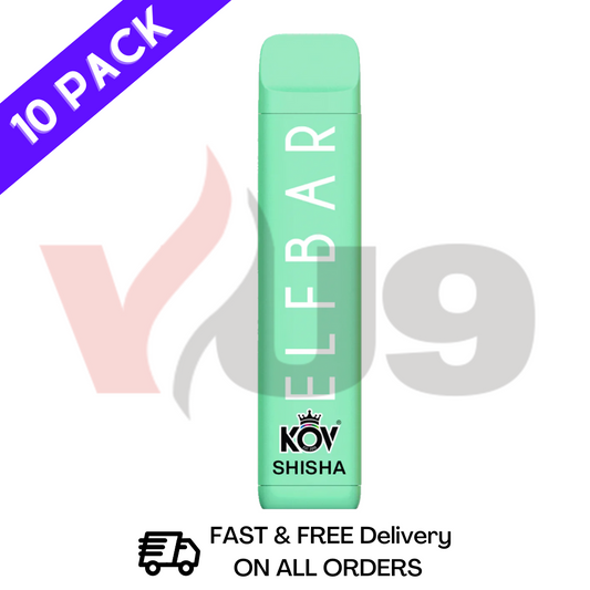 Elf Bar Orange Mint Pack of 10 Shisha Range Flavour Bulk Buy Today! 