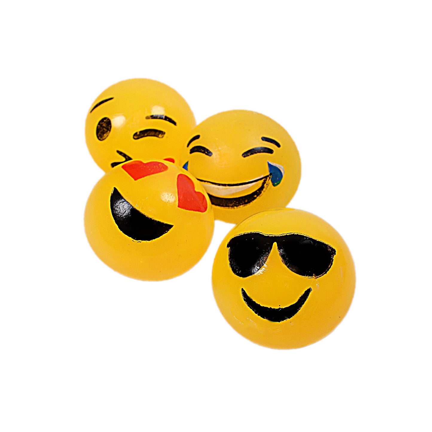 1 x Emoji Splat Ball Smiley Face Stress Squeeze Ball 5006 (Parcel Rate)
