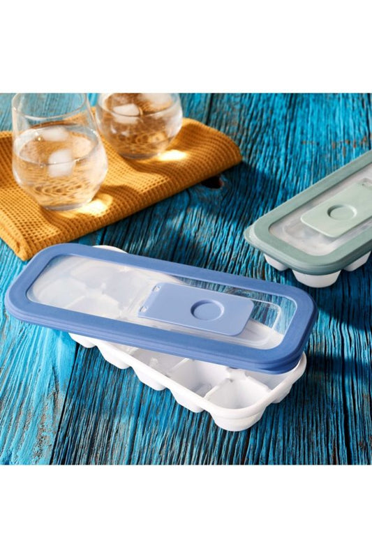 Foly Ice Box Tray Black with Pouring Plastic Lid 12 Ice Cubes BNM0131 (Parcel Rate)