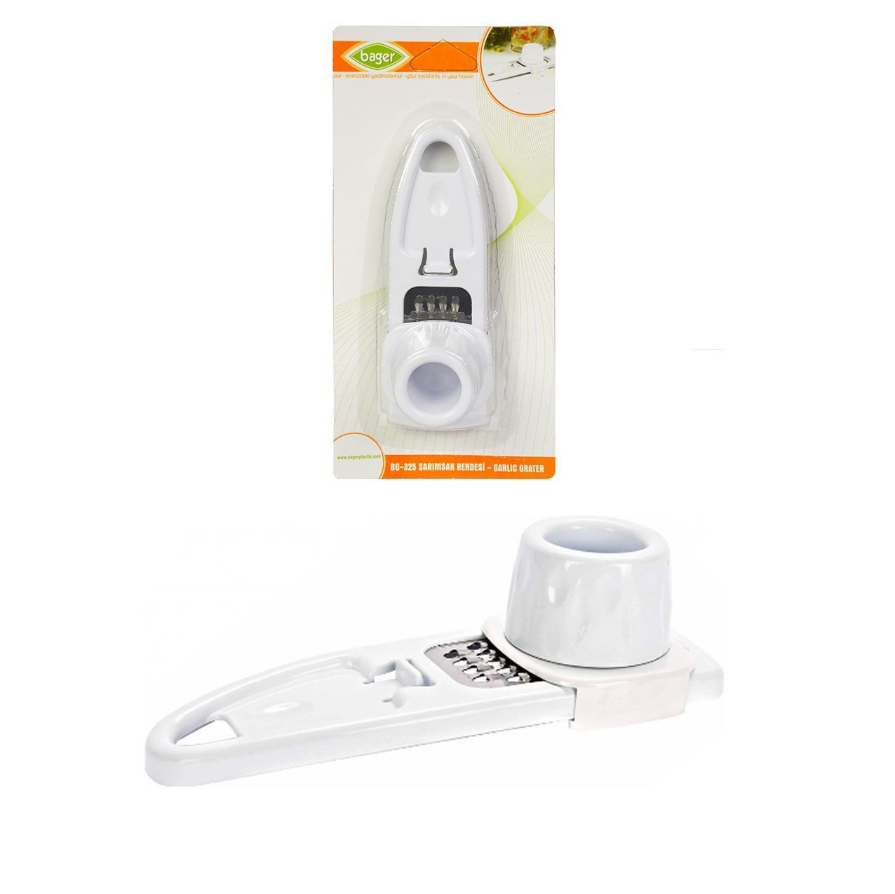 Garlic Ginger Grinder Grater Peeler Slicer Cutter Squeezer Kitchen 9325 (Parcel Rate)