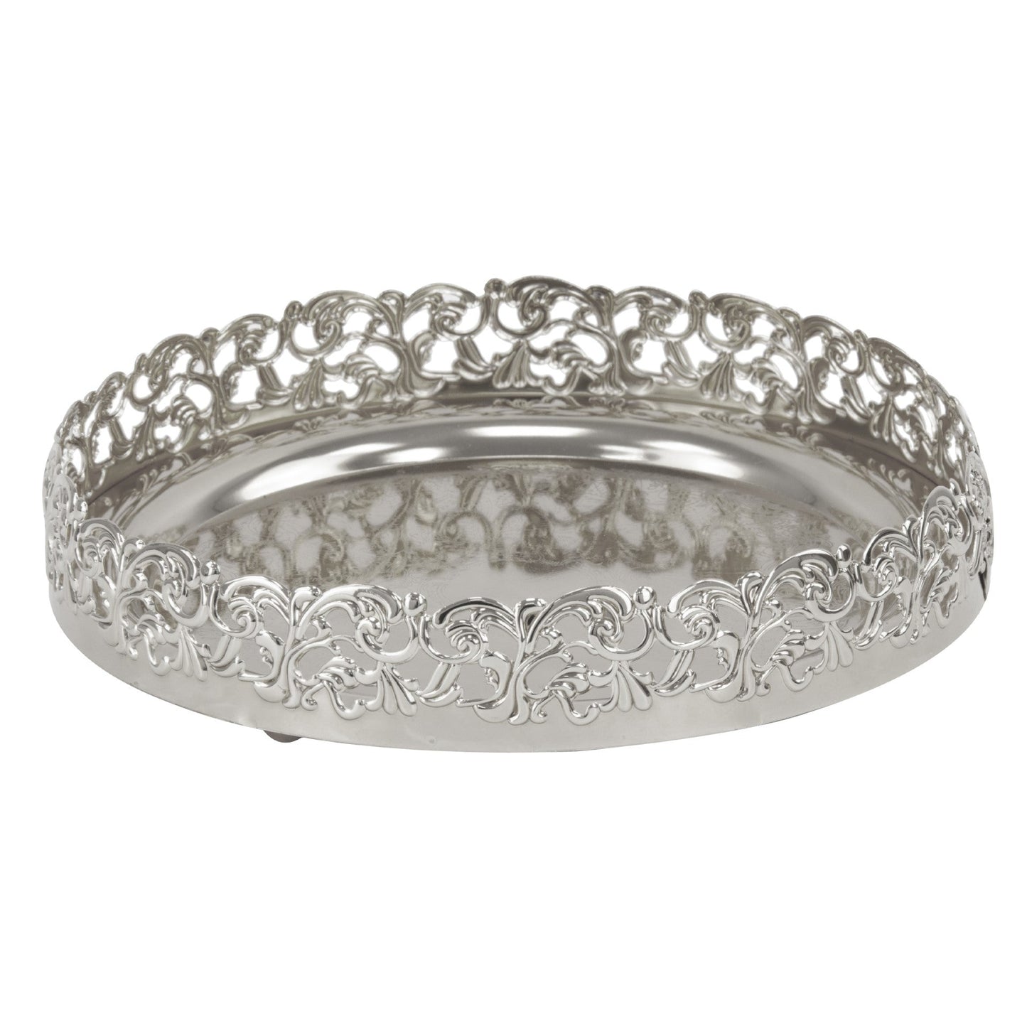 Durane Footed Tray Silver 20 x 5 cm 8422 (Parcel Rate)