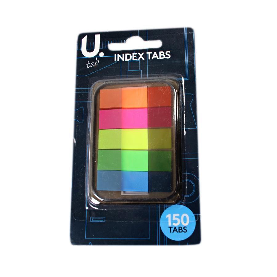 School Office Stationery Index Tabs Assorted Colours 150 Tabs  P2358 (Parcel Rate)