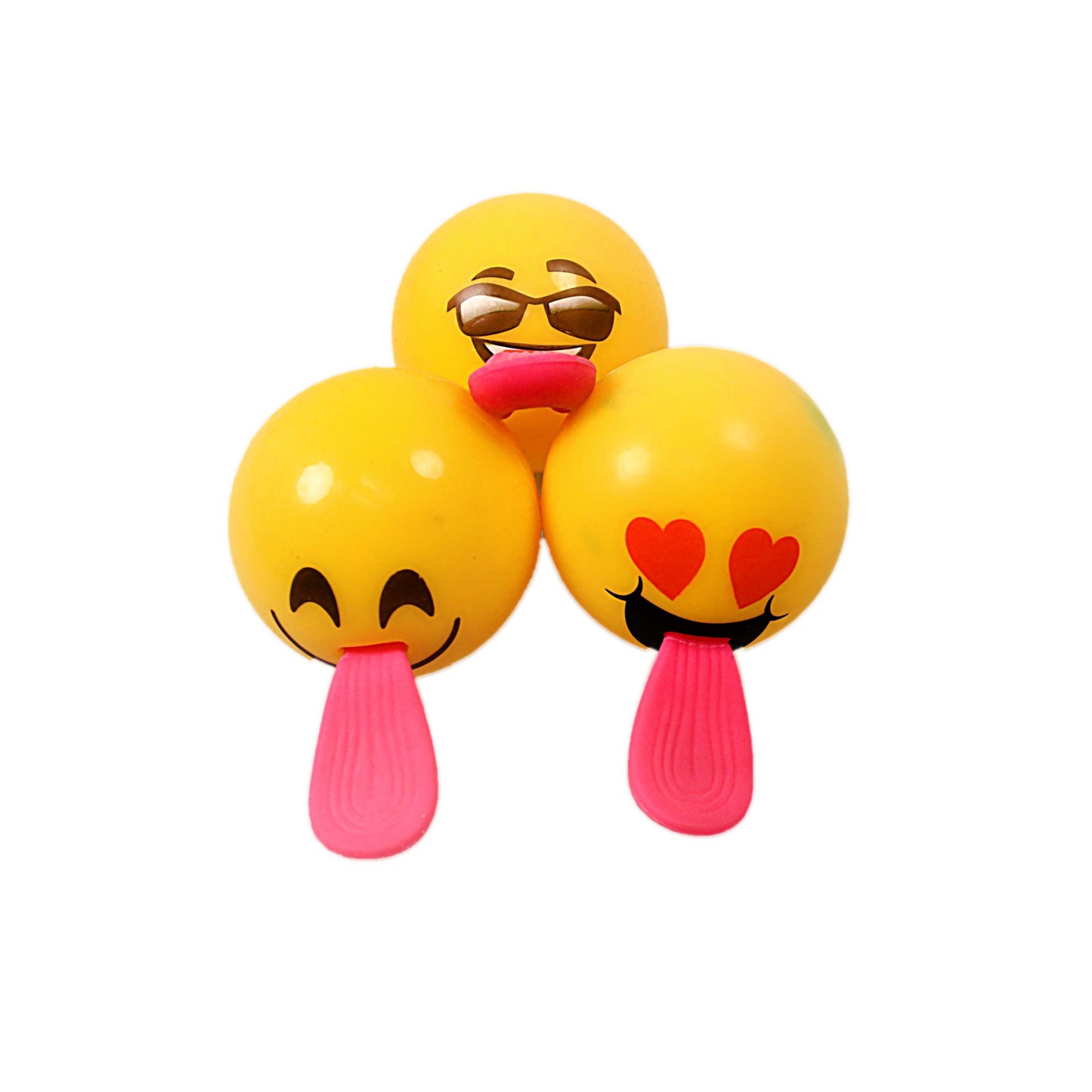 Emoji Ball Bouncing Blinker Long Tongue Soft Toy Kids 5001 (Parcel Rate)