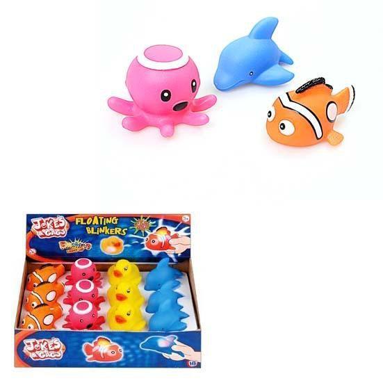 Floating Blinkers Bath Toy Flashing Light Up Water Animal Fish Kids 6811 (Parcel Rate)