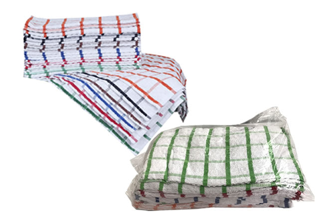 Big Check Kitchen Tea Towel Dish Cloth 70 x 55 cm 1 Pack LL5205