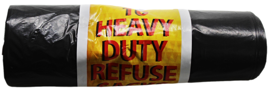 Heavy Duty Refuse Sacks Outdoors Indoor 10Pcs LL5751 (Parcel Rate)