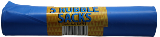 Rubble Sacks Pack Of 5 50 x 75cm LL5754 (Parcel Rate)