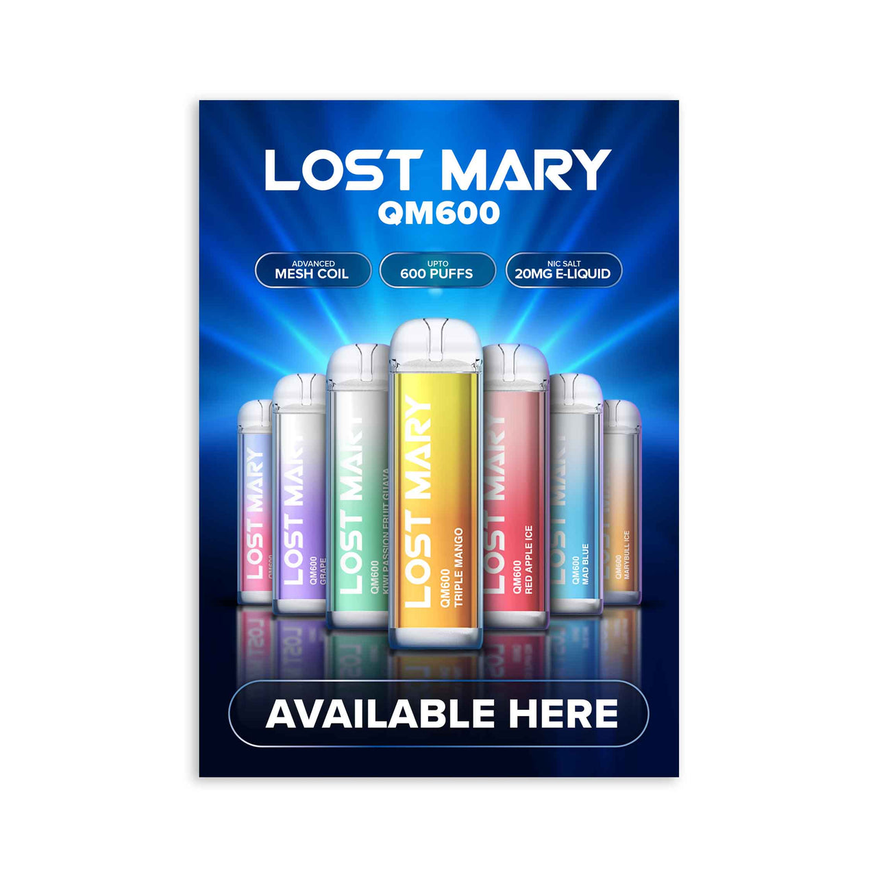 Lost Mary QM600 - POS - Poster (Available Here)