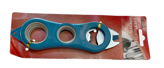 4 In 1 Bottle Opener Kitchen Essential Assorted Colours MCC2959 (Parcel Rate)
