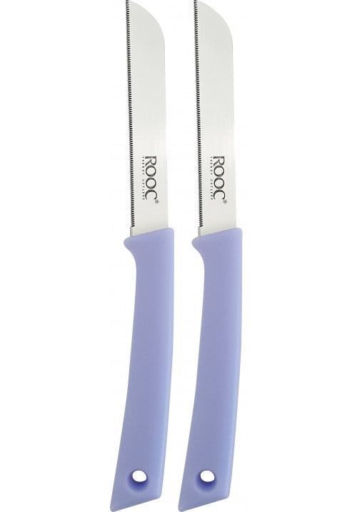 ROOC Stainless Steel Multipurpose Fruit Knife Set of 2 Assorted Colours MH02 (Parcel rate)