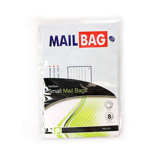 Small Mail Bags Pack Of 8 16cm x 23cm P2233 (Large Letter Rate)