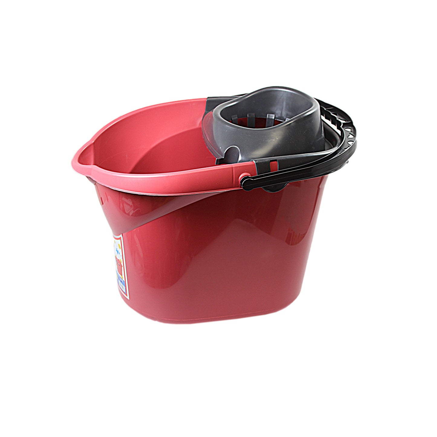 Mop Bucket Plastic Kitchen Bathroom Household Use 13 Litre Assorted Colours H1186 (Parcel Rate)