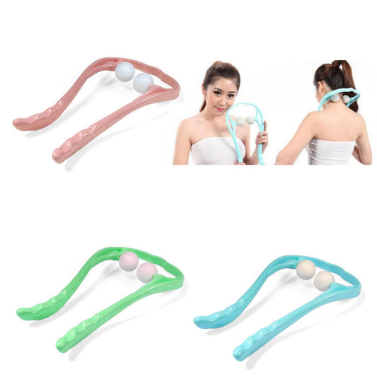 Neck Massager Pressure Point Therapy Massager Self Massage Neck Pain Roller Ball 4695 (Parcel Rate)