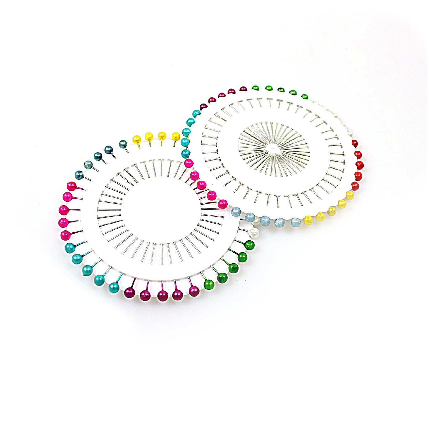 2 Pack of Assorted Colour Long Pin Needles 0653 (Large Letter Rate)