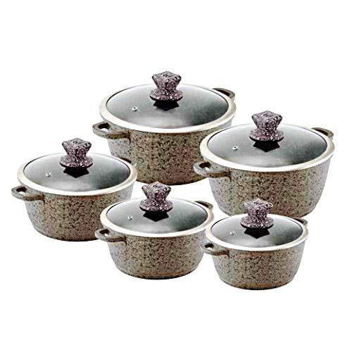 Nessa Granum Casserole Set 5Pc Coraille Brown 2472/5774  (Big Parcel Rate)