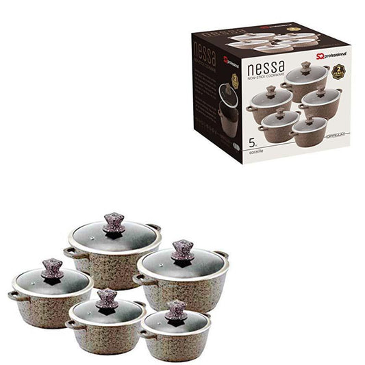 Nessa Granum Casserole Set 5Pc Coraille Brown 2472/5774  (Big Parcel Rate)