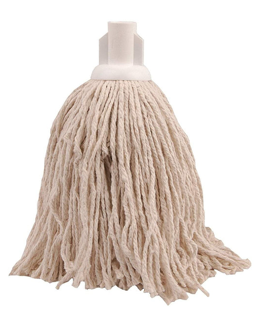 Size 12 Universal Oval 100% Cotton Mop Head Home Bathroom Kitchen Use M12P CK7561 (Parcel Rate)