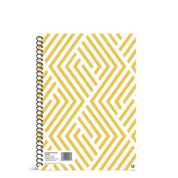 Geo Spiral Notebook 20 x 28cm School Assorted Designs P1074 (Parcel Rate)