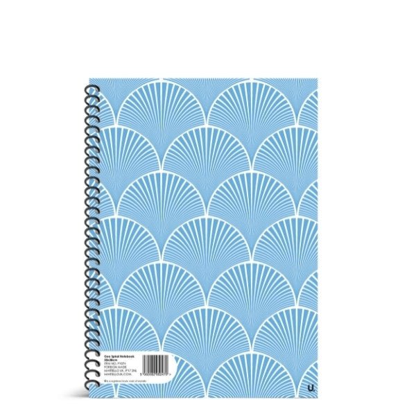 Geo Spiral Notebook 20 x 28cm School Assorted Designs P1074 (Parcel Rate)