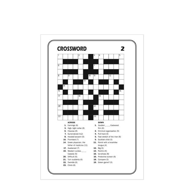 A5 Crossword Book 21 x 14.8 x 1.4cm 2 Designs P2593 (Large Letter Rate)