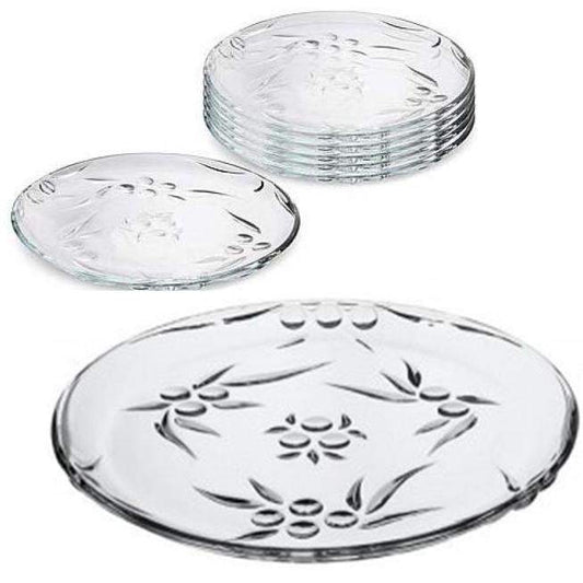 PB 6 Piece Perla Glass Dessert Plate 19cm GB54208 (Parcel Rate)
