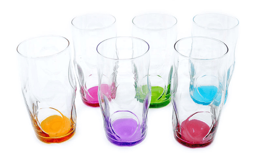 6 Coloured Tumbler Glasses 365CC (LENA) (Parcel Rate)