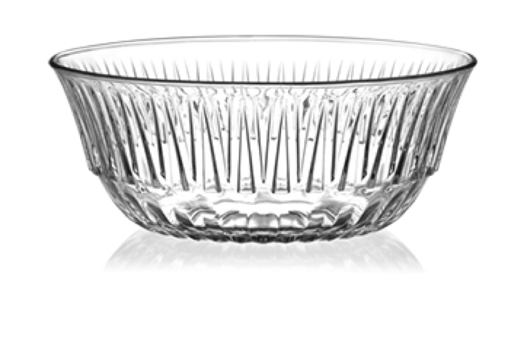 Glass Bowl Alinda 2200cc Boxed (Parcel Rate)