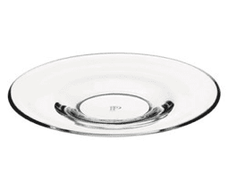 Pasabahce Glass Tea Saucers 6 Pieces 54281 (Parcel Rate)
