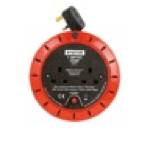 Status 5 Metre 10 Amp 2 Socket Red Outlet With Thermal Cut Out Cassette Reel Diy Electrical 6499 (Parcel Rate)