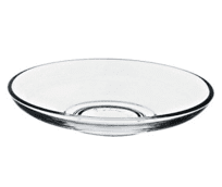 Pasabahce Glass Tea Saucers 6 Pieces 54201 (Parcel Rate)