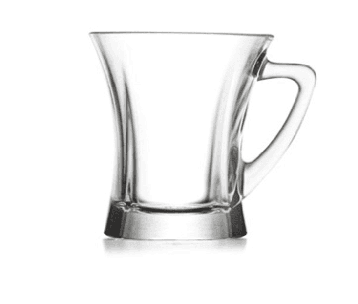 High Quality Homeware Kitchen 3 Pack Large Glass Mug TRUVA TPL435A (Parcel Rate)