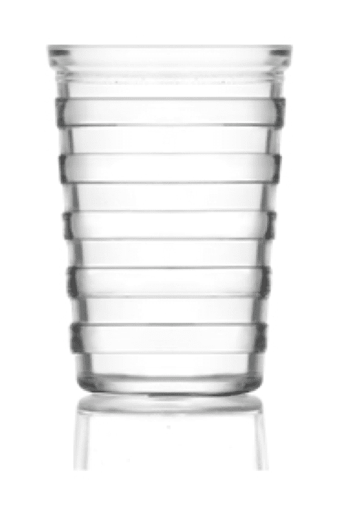 6 Pack LAV Stripe 200cc -6 3/4oz Glasses STR613E (Parcel Rate)