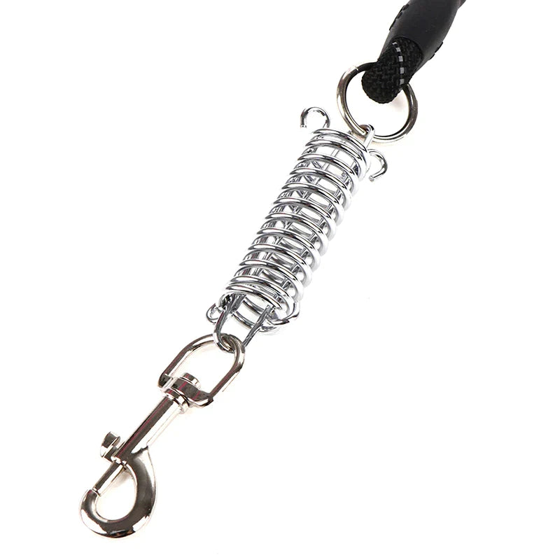 Dog Leash Rope Foam Grip Steel Spring Buckle Clip Assorted Colours 6717 (Parcel Rate)