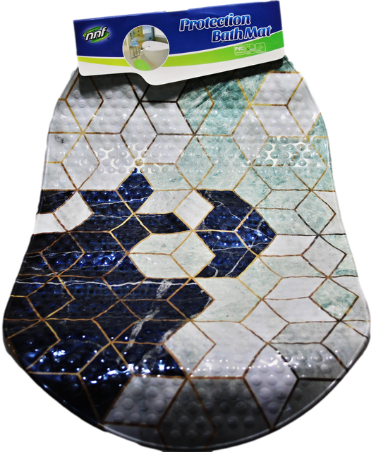 Anti Slip Underlay Style PVC Bathroom Mat 36cm x 67cm Assorted Colours 6710 (Parcel Rate)