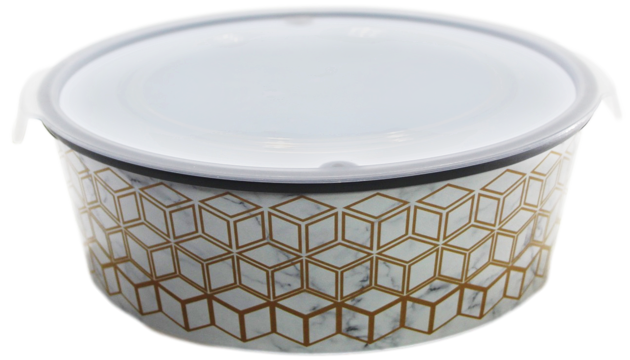 Food Container 2.1 Litre Assorted Designs 23 x 22 x 8 cm SA840 (Parcel Rate)