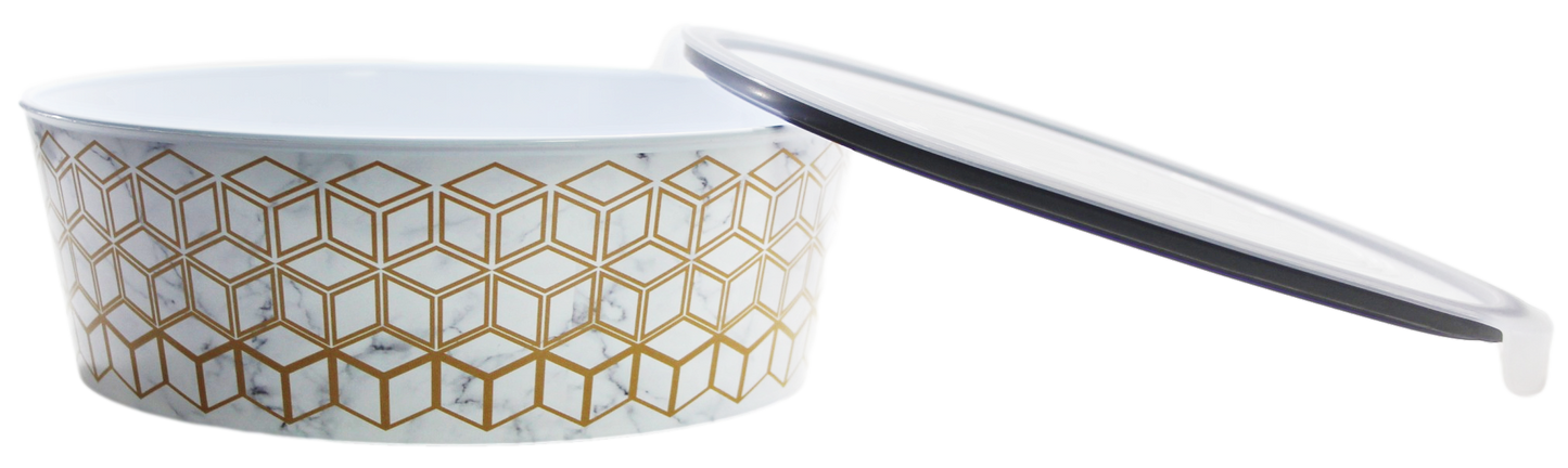 Food Container 2.1 Litre Assorted Designs 23 x 22 x 8 cm SA840 (Parcel Rate)