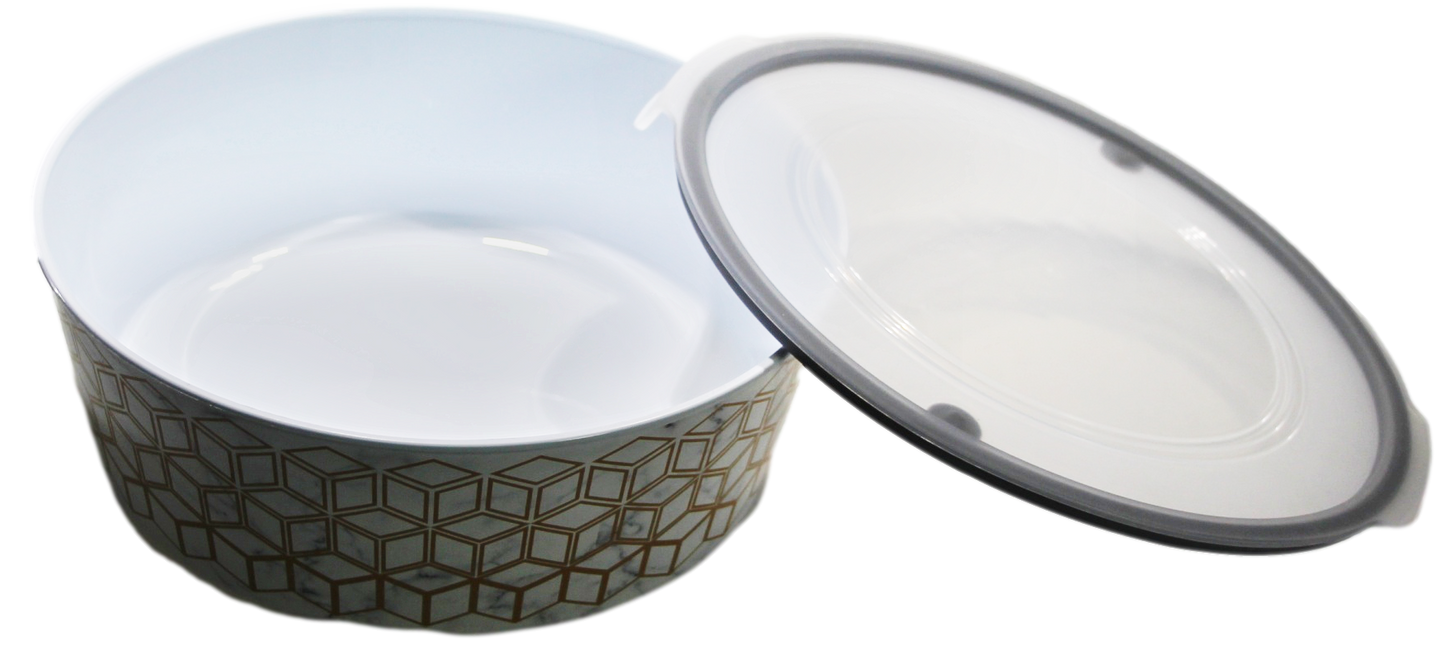 Food Container 2.1 Litre Assorted Designs 23 x 22 x 8 cm SA840 (Parcel Rate)