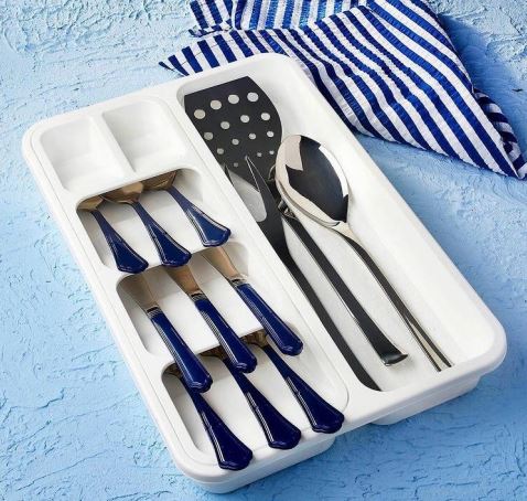 Foly Life Cutlery Organiser Spoon Holder Plastic Assorted Colours BNM0018 (Parcel Rate)