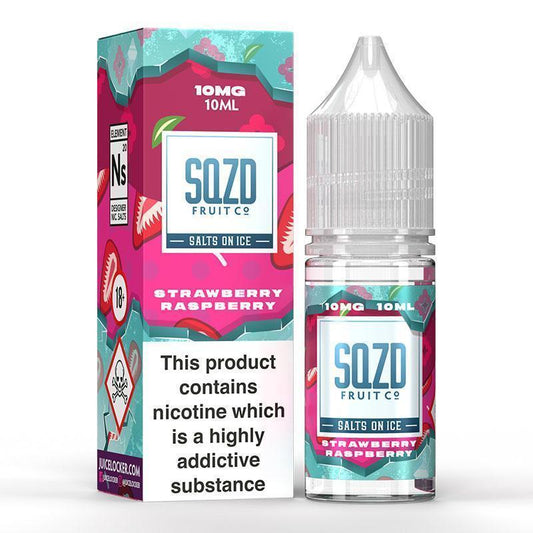 SQZD Fruit Co Strawberry Raspberry On Ice Nic Salt