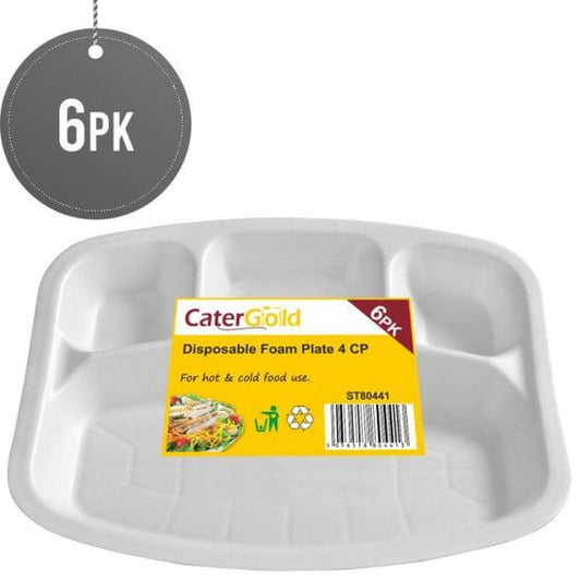 Polystyrene Foam Plates For Hot And Cold Food ST80441 (Parcel Rate)