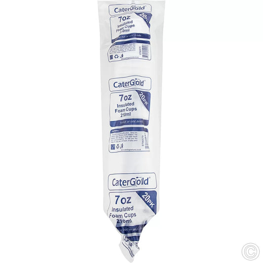 Disposable Foam Cups 7oz / 210ml 20 Pack ST80579 (Parcel Rate)